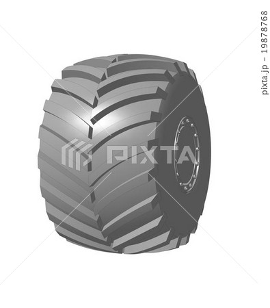 Tractor wheel illustration 19878768