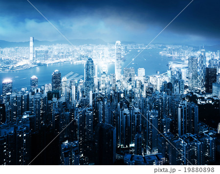 Hong kong from the Victoria peak 19880898