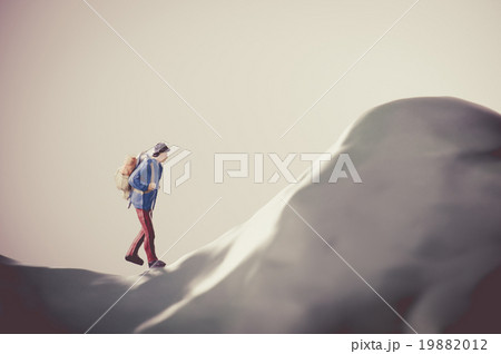 登山者,ミニチュア人形 登山者,ミニチュア人形 19882012