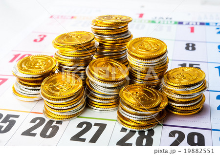 1月カレンダー,お金の山 1月カレンダー,お金の山 19882551