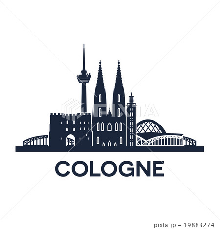 Cologne Skyline Emblem Cologne Skyline Emblem 19883274