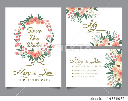 wedding invitation card template 19886075