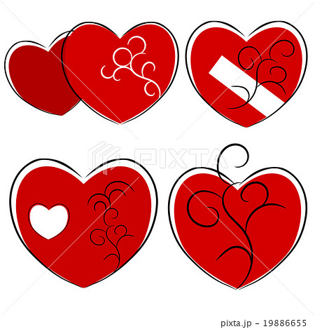 Red heart illustration 19886655