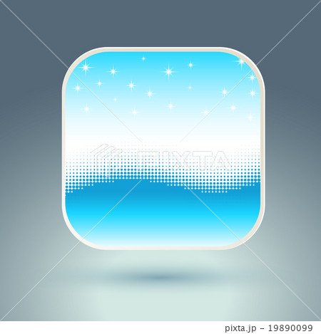 App icon with snowflakes and wave. 19890099