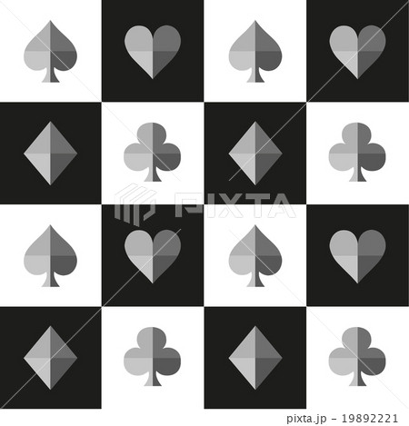 Card Suit Chess Board Black White Card Suit Chess Board Black White 19892221