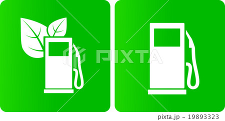green bio gas station icons 19893323