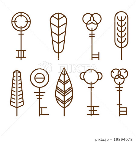 Vector Icons Keys 19894078