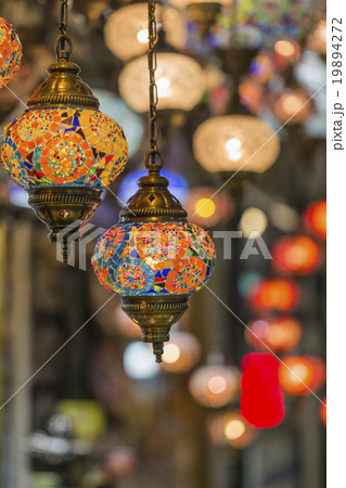 Various old lamps on the Grand Bazaar in Istanbul 19894272