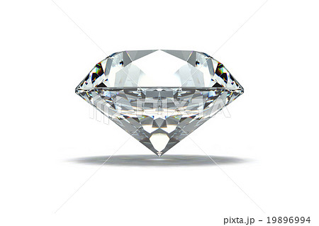 ダイヤモンド 宝石 白背景のイラスト素材