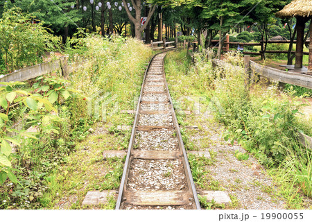 Miniature Railroad Tracks-Nami Island South Korea Miniature Railroad Tracks-Nami Island South Korea 19900055