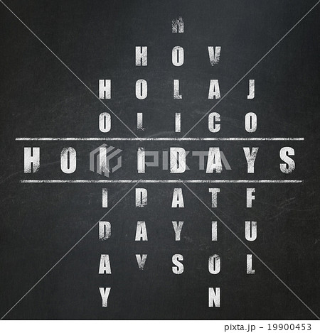 Holiday concept: Holidays in Crossword Puzzle Holiday concept: Holidays in Crossword Puzzle 19900453