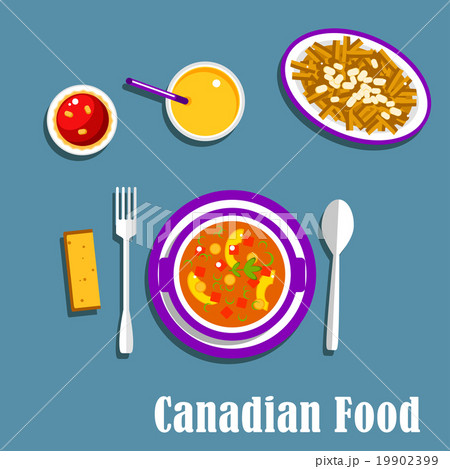 Canadian cuisine dinner dishes and drinks 19902399