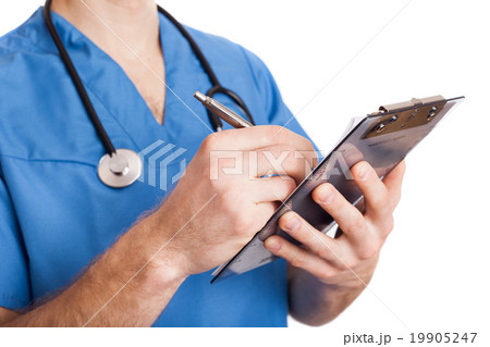 doctor take note on clipboard doctor take note on clipboard 19905247