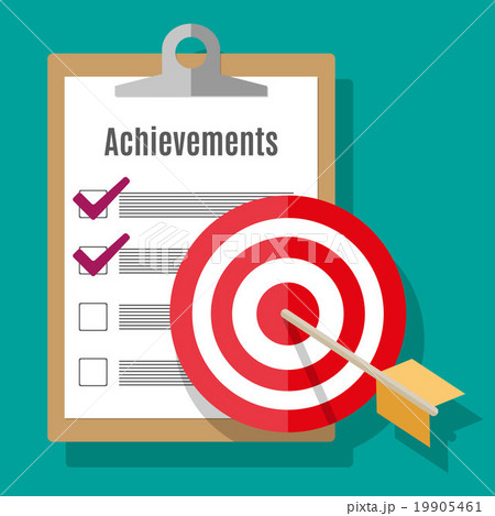 Vector goal achievement concept in flat style 19905461