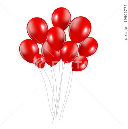 Set of Colored Balloons, Vector Illustration. 19906772