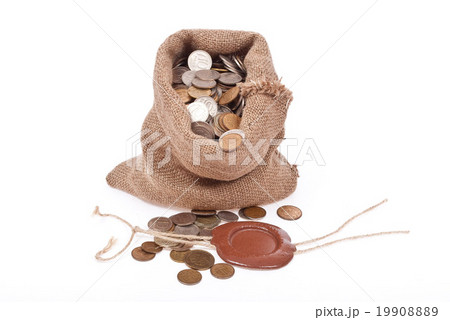 Sack with coins 19908889
