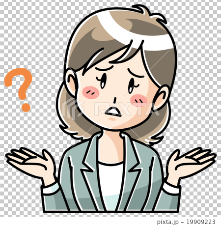  Young lady / upper body / gesture 19909223