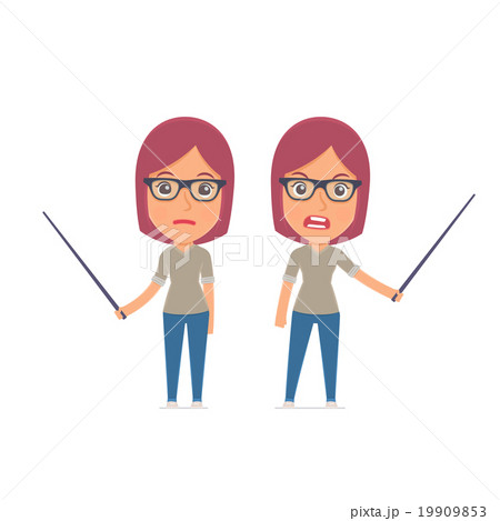 Angry and Sad Character Girl Designer Angry and Sad Character Girl Designer 19909853