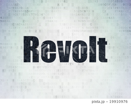 Politics concept: Revolt on Digital Paper 19910976