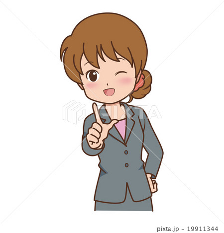 ビジネスウーマン　ポーズ 19911344