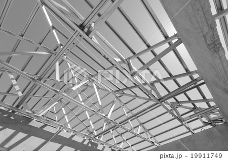 Structure of steel roof. 19911749