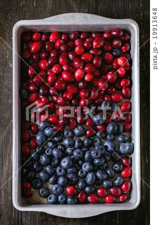 Cranberries and blueberries 19913648