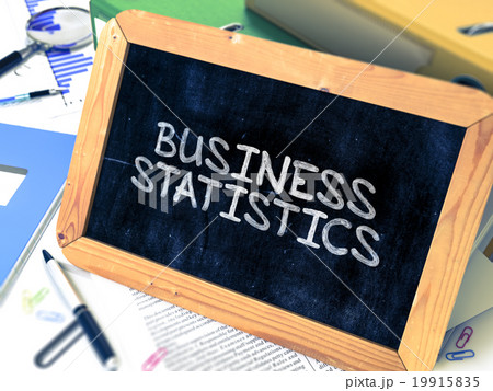Hand Drawn Business Statistics Concept on Small 19915835