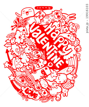 Hand Drawn of Valentines background Hand Drawn of Valentines background 19916103