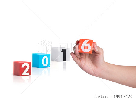 hand holding colorful plastic of year numbers hand holding colorful plastic of year numbers 19917420