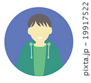 人物イラスト（男性、若者） 19917522