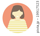 人物イラスト（女性） 19917523