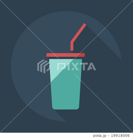 Flat modern design with shadow icons beverage 19918006