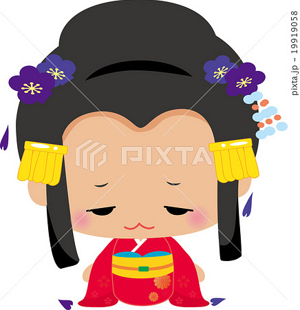 Princess Kimono Princess Stock Illustration