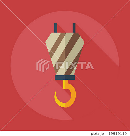 Flat modern design with shadow icons crane Flat modern design with shadow icons crane 19919119