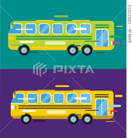 City bus cartoon style icon silhouette City bus cartoon style icon silhouette 19921033
