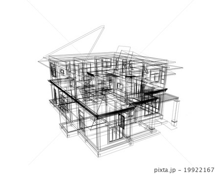 3d render of house   19922167