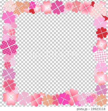 四片葉子三葉草框架桃紅色 19923118