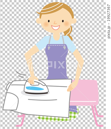 アイロンがけ 19927367