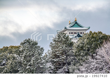 名古屋城雪景色 19927410