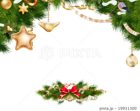 Christmas background with baubles. EPS 10 19931300