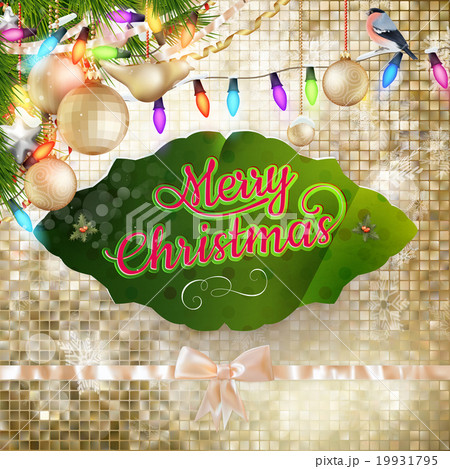 Christmas decoration background. EPS 10 19931795