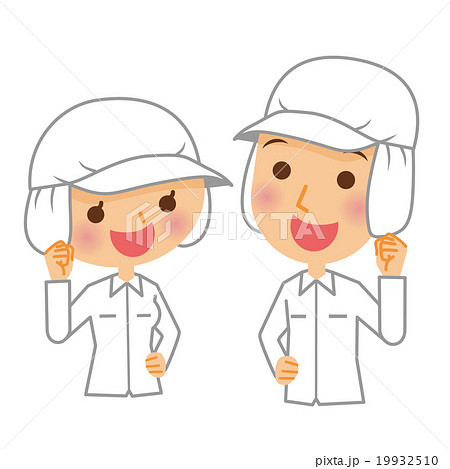 women factory workers clipart