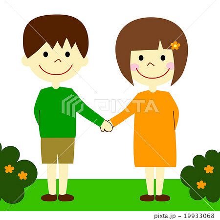 手をつなぐ子供たち 19933068