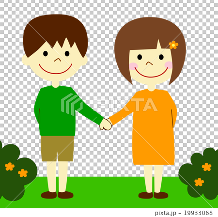 手をつなぐ子供たち 19933068