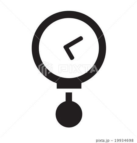 Vector round black timer icons 19934698