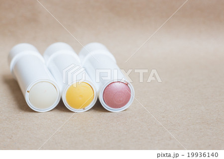 Moisturizer lipstick on brown natural background 19936140