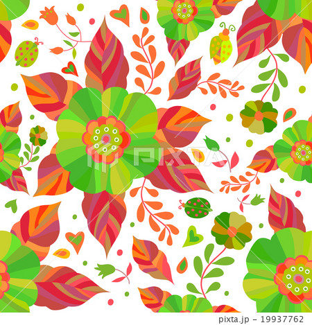 Flowers seamless pattern 19937762
