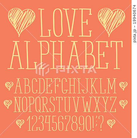 Vector Hand Drawn Alphabet 19940674