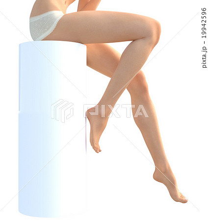 理想的な女性の脚 ボディーパーツ　perming 3DCG イラスト素材 19942596