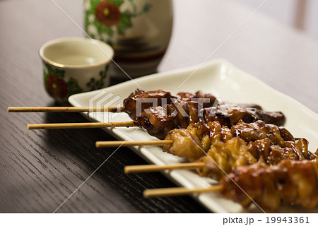 焼き鳥　日本酒 19943361